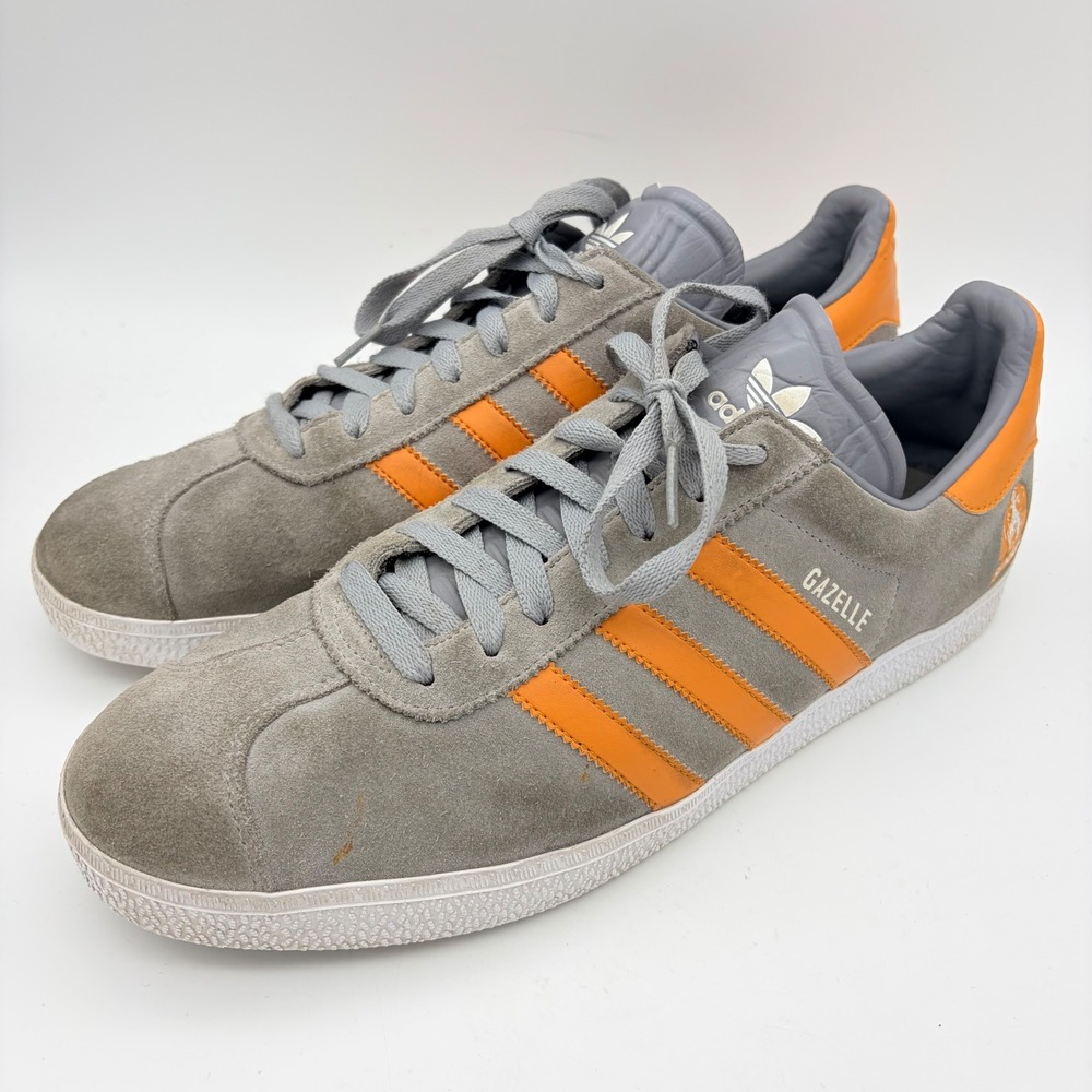 Adidas Gazelle Custom Tennessee Volunteers Smokey Grey Orange Men's 11.5 Rare